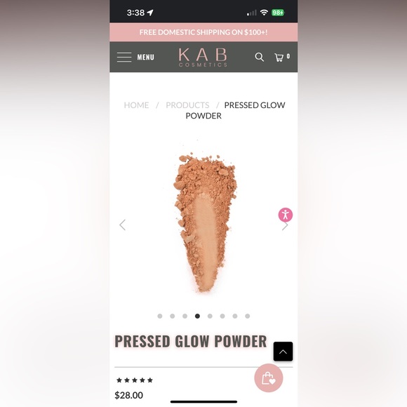 🆕KAB COSMETICS GLOW POWDER IN BRONZED BABE🆕 - Picture 5 of 8